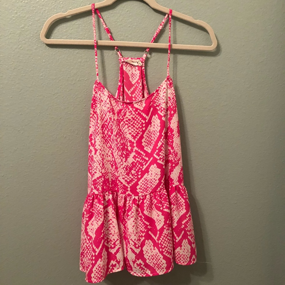 Peplum tank top